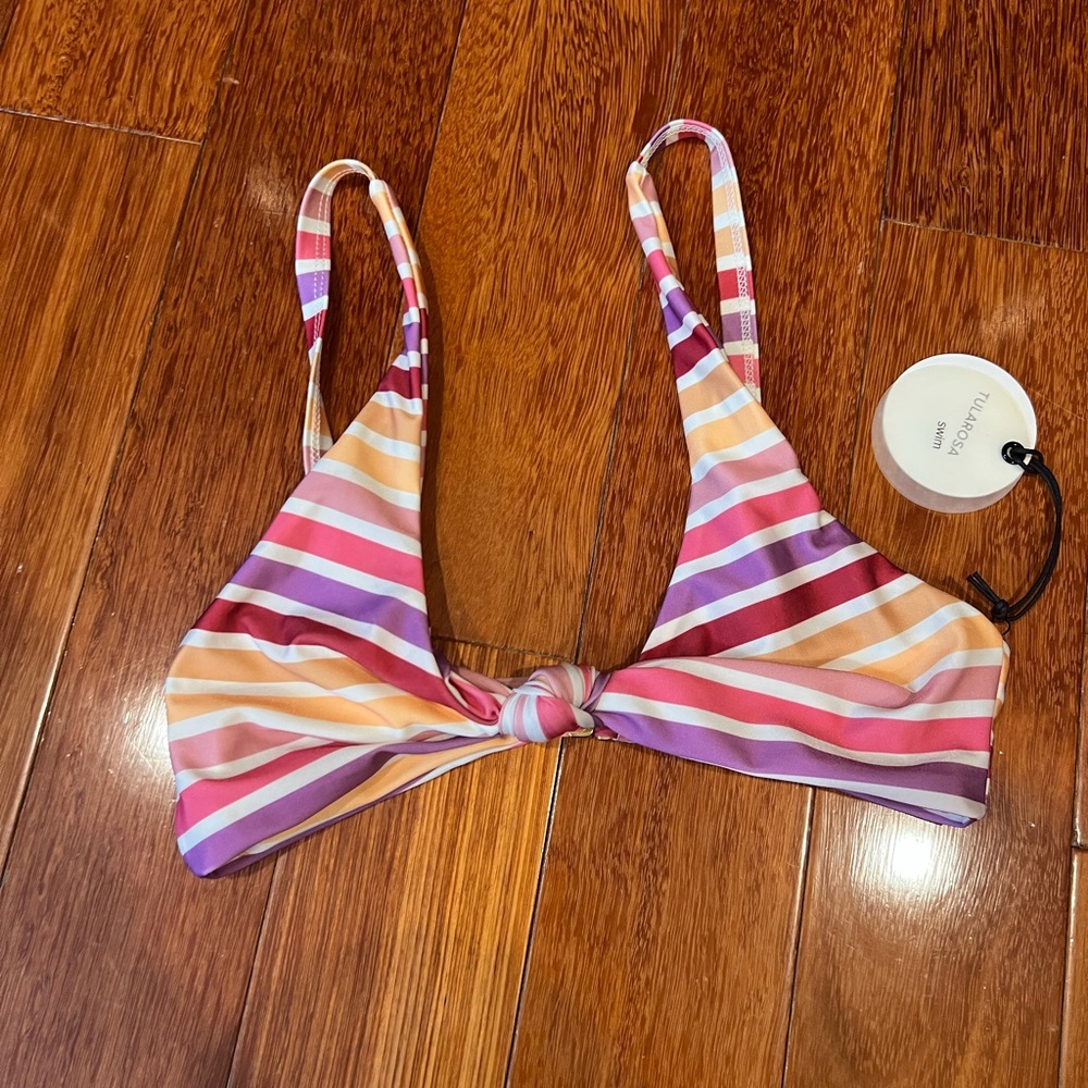 Tularosa Striped Bikini Top